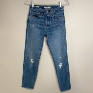 Levi's Wedgie Blue Jeans 24
